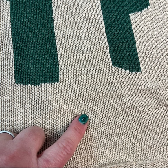 Show Me Your Mumu cream green cactus crochet tank size medium - Picture 8 of 8